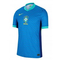 Camiseta Brasil Segunda Equipación Replica Copa America 2024 para mujer mangas cortas